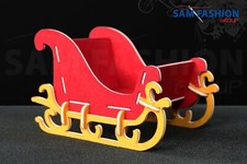 Decorazioni Natale Slitta di Babbo Natale in Feltro da montare regalo bambini