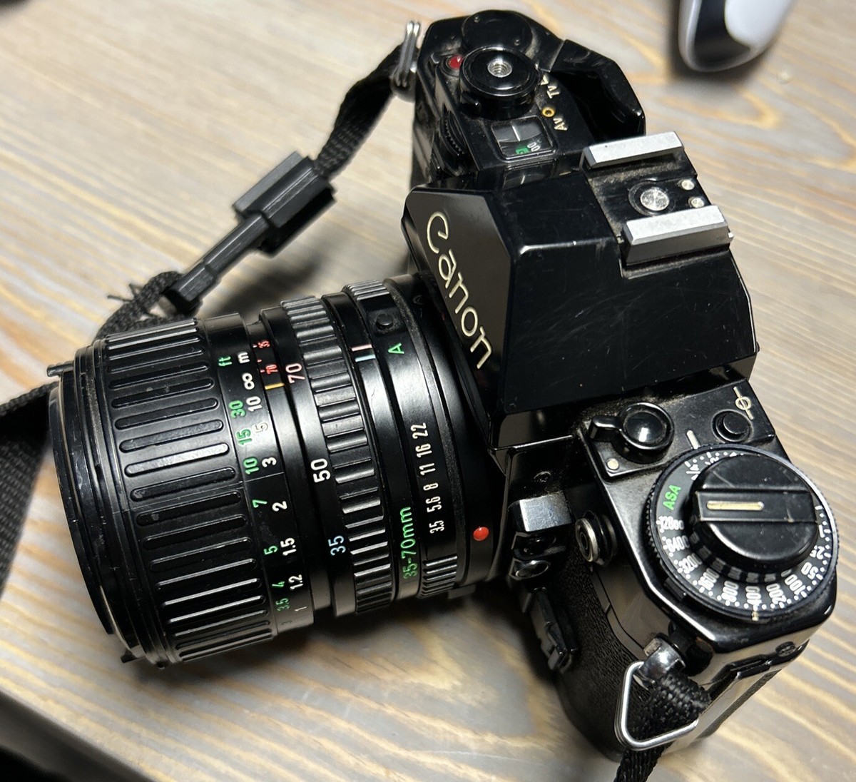 Canon A-1 35mm SLR Film Camera with Canon FD 35-70mm 1:3.5-4.5