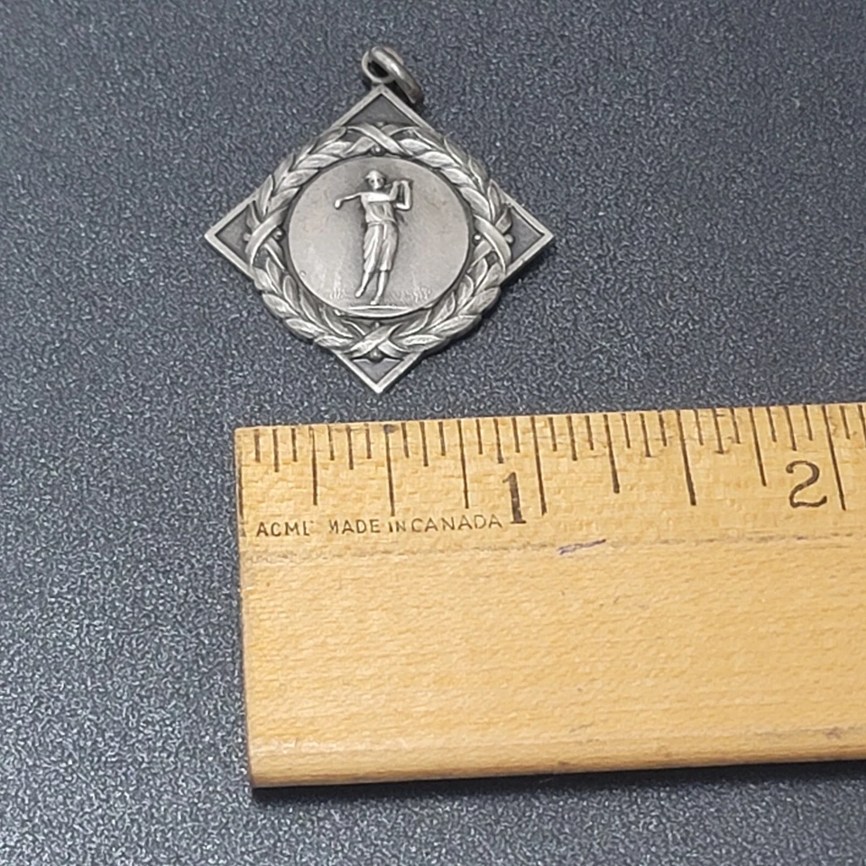 Canada Birks Vintage Original Hombre Esterlina Golf Plata Medalla 1929 SPERLING CUP Foto 4 de 4