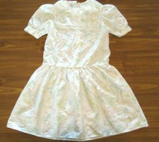Vintage The My Very Own Collection Dress Girls Butterflies Size 12 White
