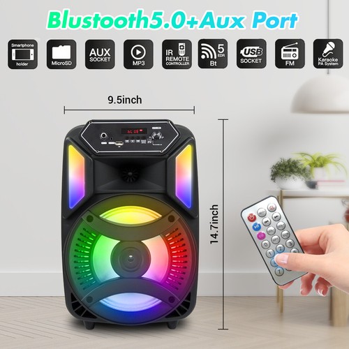 1000W Portable Wireless Bluetooth Speaker Super Bass Stereo Radio FM TF AUX USB - Picture 3 of 37