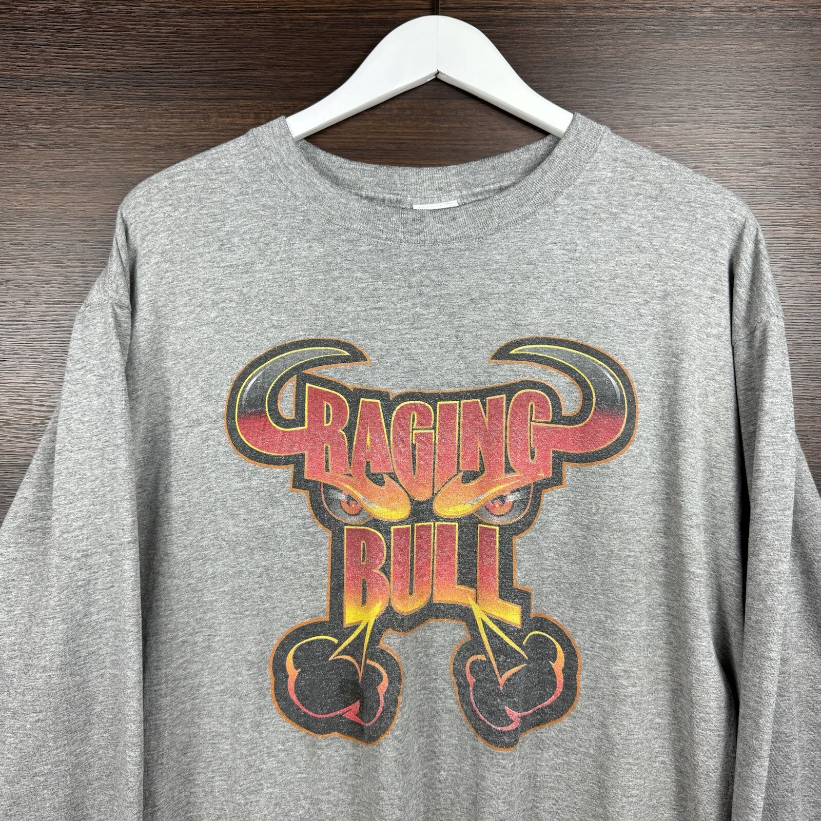 Vintage Six Flags Raging Bull Longsleeve Shirt size XL - Gem