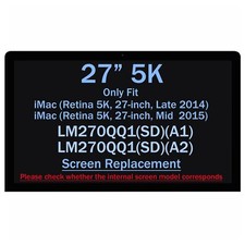 LM270QQ1 SD A2 27" 5K for iMac A1419 2014 Mid 2015 Year LCD Display Screen Panel