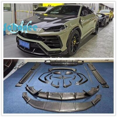 Carbon Fiber Front Lip Rear Diffuser Sideskirt Wing For Lamborghini Urus Bodykit