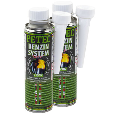 PETEC Benzin System Reiniger Additiv Zusatz 2x 300 ml Motorreiniger Benzinsystem