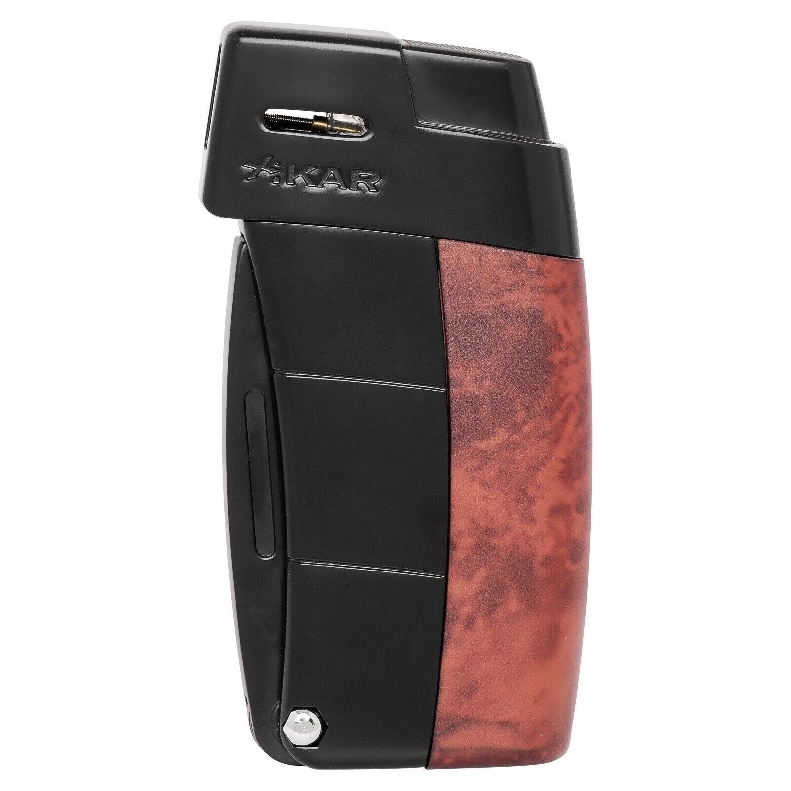 XIKAR Resource Pipe Lighter, SideMounted Burner, Burl, LIfetime