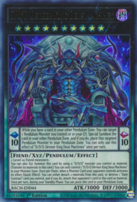 Yugioh! LP D/D/D Deviser King Deus Machinex - BACH-EN044 - Ultra Rare - 1st Edit