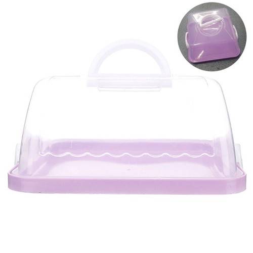 Portable Plastic Square Cake Box Cupcake Dessert Container for Case Handheld for - Picture 9 of 12