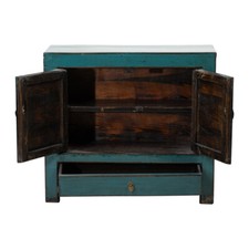 Antike chinesische Kommode Massivholz  handbemalt #M-KOM-YK18