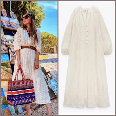 新品＊anuke Cutwork Embroidery Dress ホワイト38 新品＊anuke Cutwork Embroidery Dress ホワイト38 - メルカリ