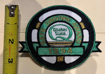 1994 Quaker State Oil Safe Driving Award Patch