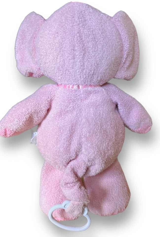 Prestigio Peluche Rosa Musical Elefante Musical Cuna Tirar Juguete Cuna Bebé Foto 3 de 4