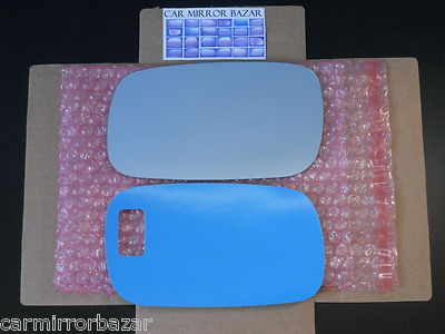 736LF FOR 00-02 SAAB 9-3 9-5 / SAAB 900 Mirror Glass Driver Side Left + ADHESIVE