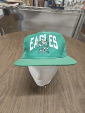 Vintage 90s Philadelphia Eagles Kelly Green Trucker Snapback Hat NFL LOGO 7