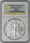 2015-W Burnished American Silver Eagle - NGC MS70 FDOI Star Label - ✪COINGIANTS✪