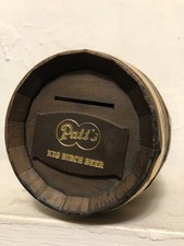 Patt's Keg Birch Beer Mini Barrel Piggy Bank Vintage Rare Allentown PA Beverage