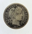 1914-D Barber Silver Dime