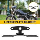 License Plate Mount Holder Bracket With LED Brake Tail Light For Motorcycle Bike