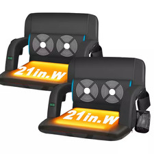 Oversized Heated Stadium Seat W/ 3-Level Heating 6-Level Massage, Waterproof Ble