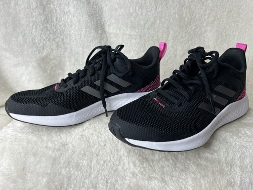 Size 7.5 - adidas Fluidstreet Black Screaming Pink W - Picture 2 of 6