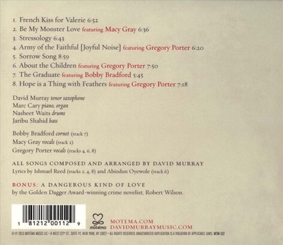 DAVID MURRAY (SAX/BASS CLARINET)/DAVID MURRAY INFINITY QUARTET - BE MY MONSTER L