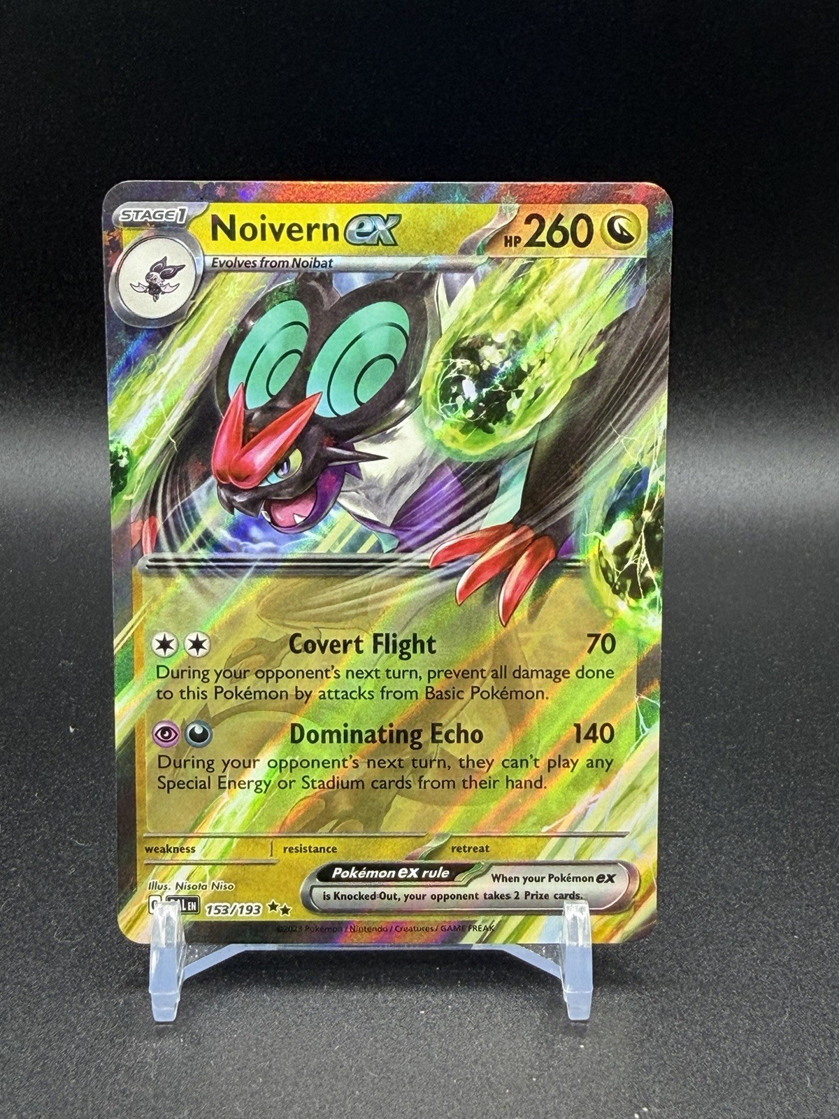 Noivern ex 153/193 Double Rare Paldea Evolved Pokemon TCG