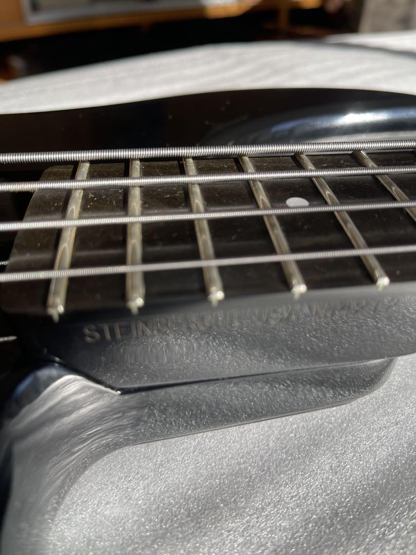 Steinberger Xm-2 Electric Bass Guitar, Black, Double Cutaway