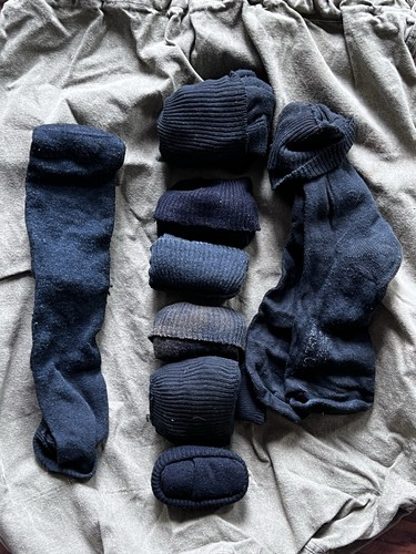 Vtg US Military Drawstring Round Duffle Laundry Bag Gl Army issue Socks Lot - Picture 3 of 11