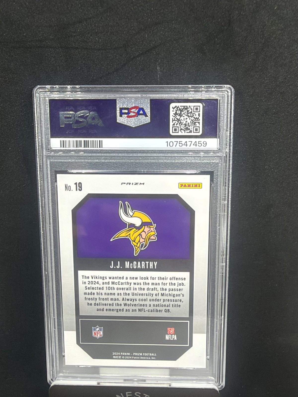 Dan Marino 2024 Signature Class Indigo PSA 9 /175 Gridiron Ambassadors #GA-17 view 4