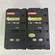 Ross Gold Power Camcorder Battery Pack 6V - 1700 mAh - RF-420 Tested Working
