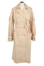 Giacca donna Moschino taglia 38 beige trench cappotto