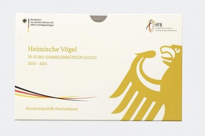 VALORIS original Acrylbox für 20 Euro Heimische Vögel Goldmünzenset -leer-
