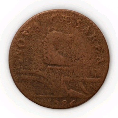 1786 New Jersey Colonial Copper Better Date Details