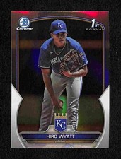 2023 Bowman Draft - Hiro Wyatt Chrome Refractor 1st Bowman #BDC-80 Royals