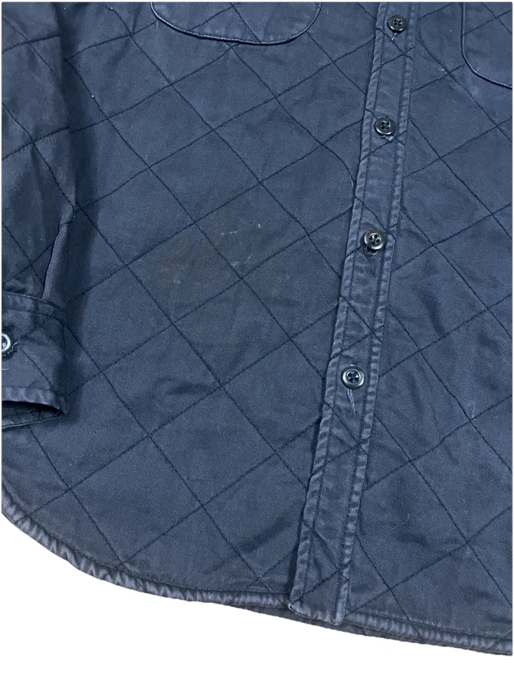 J. Мужская серая стеганая рабочая рубашка куртка Crew размер средний - Изображение 4 из 4