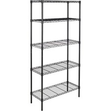 5-Shelf Adjustable Heavy Duty Wide Storage Shelving Steel Organizer Wire Rack