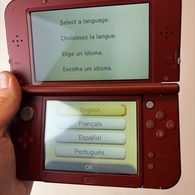 Nice! Nintendo New 3DS XL Red Box Complete W Charger Stylus Top IPS US Model