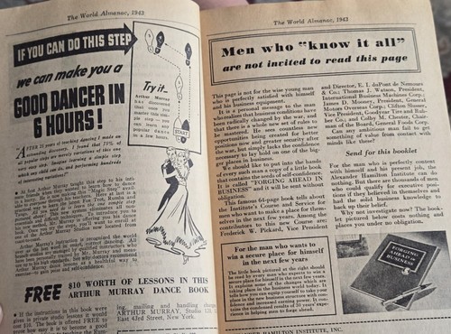 Old World Almanac And Book Of Facts 1943 New York World Telegram Vintage 1943 - Picture 4 of 9