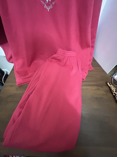 Vintage Pink Blair set 2 pezzi felpa rosa media con tasche - Foto 3 di 8