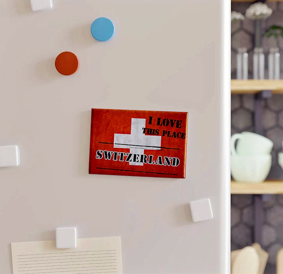 Basel Schweiz Kühlschrankmagnet - Kristall Souvenir & Reiseerinnerung