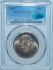 1949 PCGS MS66+FBL CAC Full Bell Lines Franklin Half Dollar