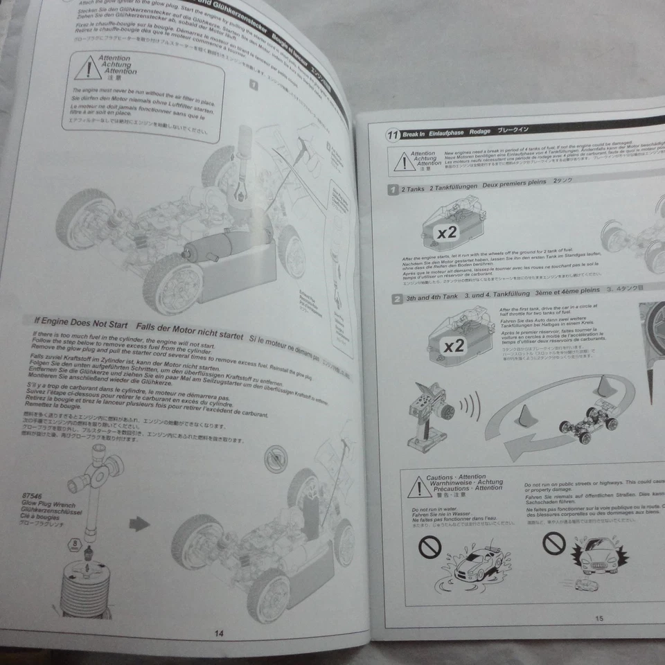 HPI Racing Vorza 3.5 Big Block Nitro Buggy Instruction Manual/Exploded View - Image 2 of 3