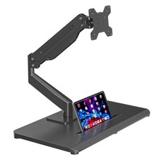 Gas Spring Single Monitor Mount Arm Stand, Height Adjustable for 17-32" Screens