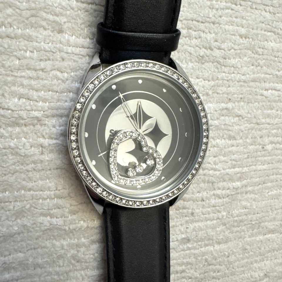 Reloj Pittsburgh Steelers, Charm Heart estrás de Sparo #8 para mujer Foto 3 de 4