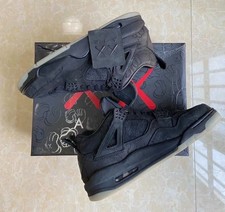 NEW KAWS x Air Jordan 4 Retro Black 930155-001