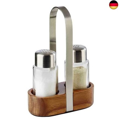 APS 40435 Menage ''WOOD'', 11,5 x 5,5 cm, Höhe 17 cm, Set bestehen aus: Salz- und 
