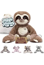 Huggle Healers Sloth Weighted Stuffed Animals for Adults and Kids 4.5 lbs  38" 