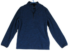 Under Armour Boys Sweatshirt Long Sleeve 1/4 Zip Size Youth M Heathered Blue