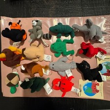 Weebeans Collector Series Bundle   14 Mini Plush Keychains   Rare Lot