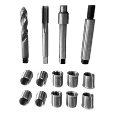 M10 X 1.0 X 17 Spark Plug Repair Short Tooling KIT,Metric Thread Repair Kit,E...
